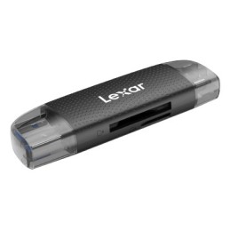 Lexar LRW310U-BNBNG lettore di schede USB 3.2 Gen 1 (3.1 Gen 1) Type-A Type-C Nero