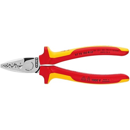 Knipex 97 78 180 pinza crimpatrice Strumento combinato