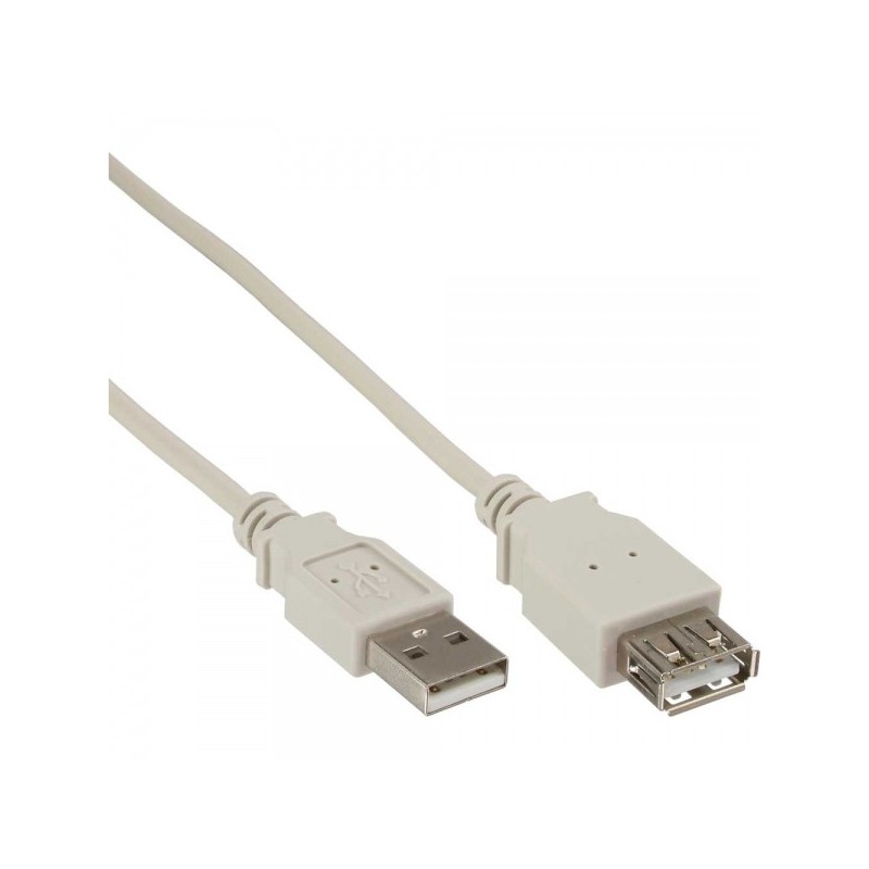 InLine 4043718076390 cavo USB USB 2.0 0,3 m USB A Grigio