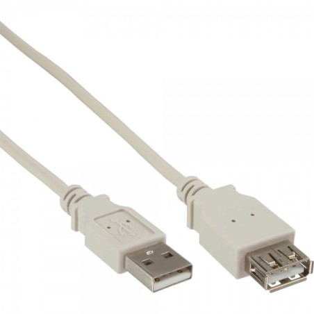 InLine 4043718076390 cavo USB USB 2.0 0,3 m USB A Grigio