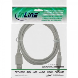 InLine 4043718076390 cavo USB USB 2.0 0,3 m USB A Grigio