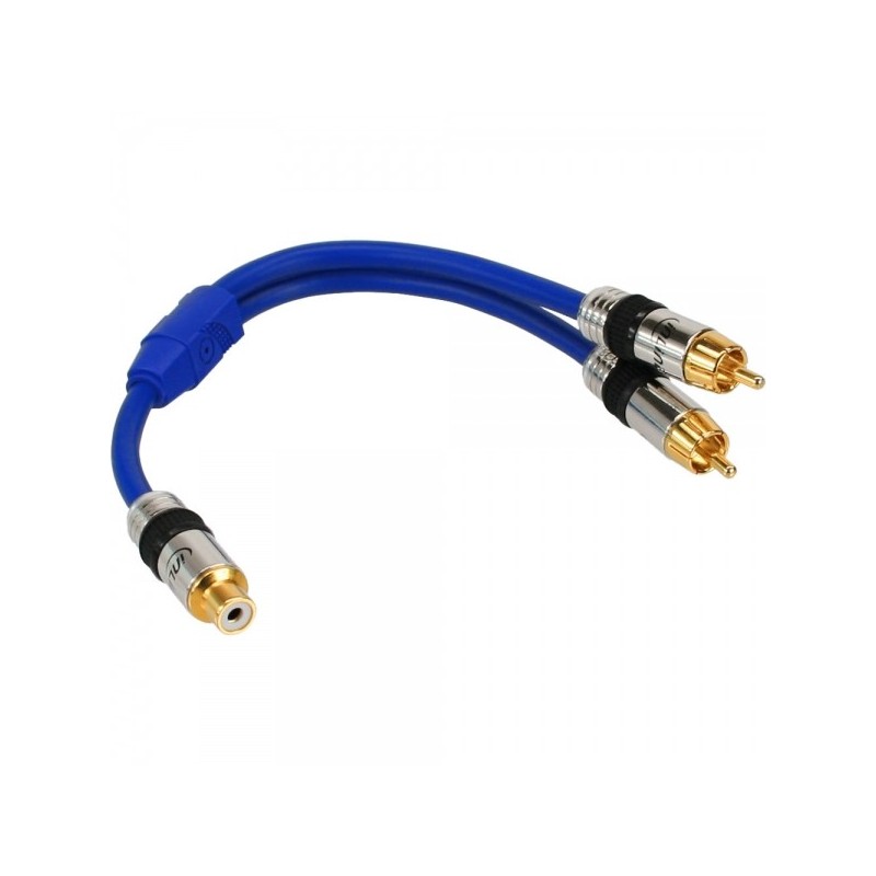 InLine 4043718078905 cavo audio 0,25 m 2 x RCA RCA Blu