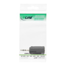 InLine Adattatore Audio, 2,5mm Jack maschio a 3,5mm femmina, Stereo