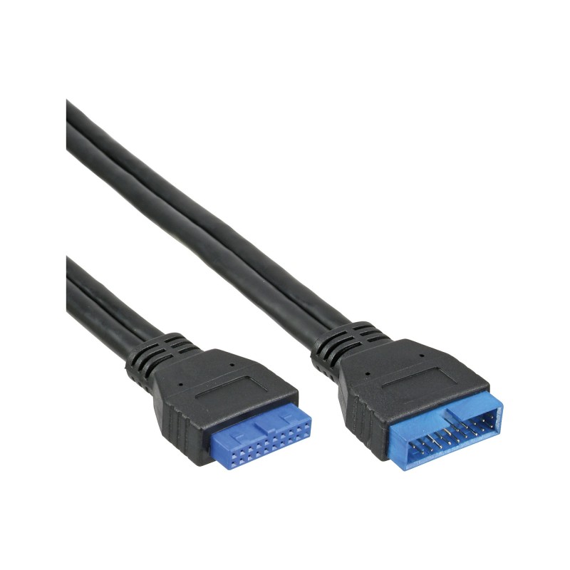 InLine Cavo USB 3.0 interno 19pin maschio   19pin femmina, prolunga, 0,35m