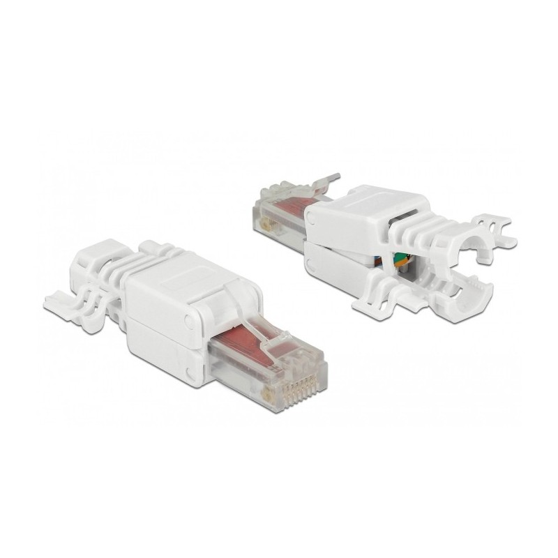 DeLOCK 86416 cavo di collegamento RJ-45 Bianco