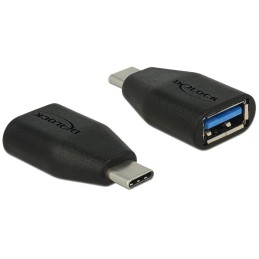 DeLOCK 65519 adattatore per inversione del genere dei cavi USB 3.1 Gen 2 Type-C USB 3.1 Gen 2 Type-A Nero