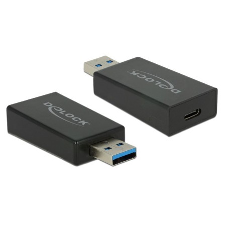 DeLOCK 65689 adattatore per inversione del genere dei cavi USB 3.1 Gen 2 Type-A USB 3.1 Gen 2 USB Type-C Nero