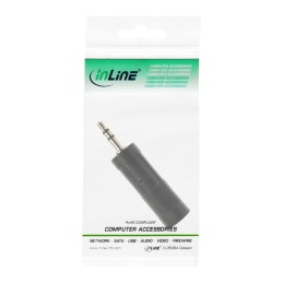 InLine Adattatore Audio, 3,5mm Jack M Stereo a 6,3mm Jack F, Stereo