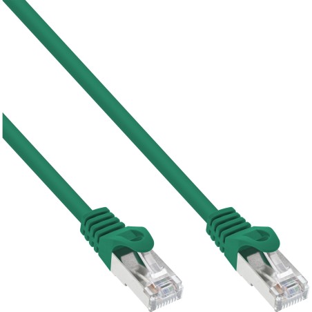 InLine Cavo patch Lan, SF UTP, Cat.5e, verde, 0,5m