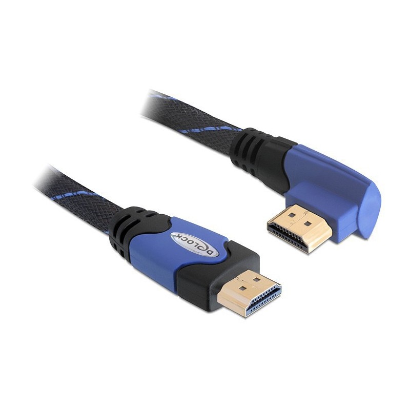 DeLOCK 1m High Speed HDMI 1.4 cavo HDMI HDMI tipo A (Standard) Nero, Blu