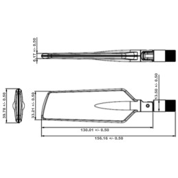 DeLOCK 12409 antenna di rete Antenna omnidirezionale RP-SMA 4 dBi