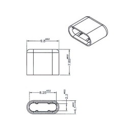 DeLOCK 64008 Copertura di sicurezza per presa elettrica USB tipo-C Nero 10 pz