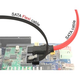 DeLOCK 0.2m 2xSATAIII cavo SATA 0,2 m Nero