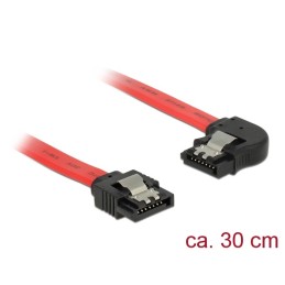 DeLOCK 83963 cavo SATA 0,3 m SATA 7-pin Nero, Rosso