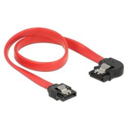 DeLOCK 83963 cavo SATA 0,3 m SATA 7-pin Nero, Rosso