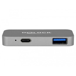 DeLOCK mini Dockingstation für macbook mit 5K Cablato Thunderbolt 3 Grigio