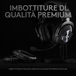 Logitech G PRO x Cuffia Gaming Cablata con Microfono Blue VO!CE, DTS Headphone X 7.1 e Driver PRO-G da 50 mm, 7.1 Surround