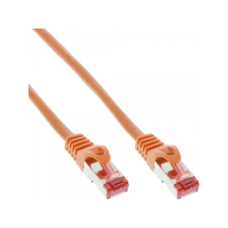 InLine 4043718036479 cavo di rete Arancione 0,5 m Cat6 S FTP (S-STP)