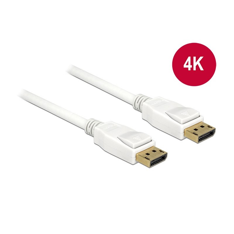 DeLOCK 5m, 2xDisplayPort DisplayPort Bianco