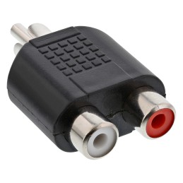 InLine Adattatore Audio RCA maschio a 2x RCA femmina, sdoppiatore, Y form