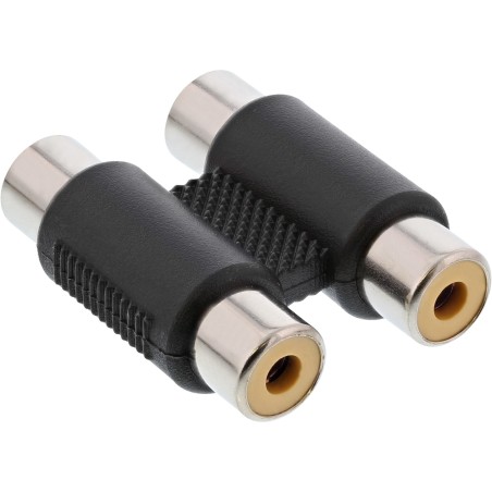 InLine Adattatore Audio 2x RCA femmina   femmina, accoppiatore doppio