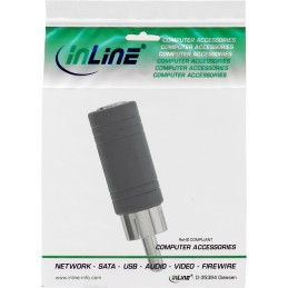 InLine Adattatore Audio, 3,5mm Jack femmina a RCA maschio, Mono, accoppiatore