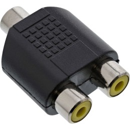 InLine Adattatore Audio, 3,5mm Jack femmina Mono a 2x RCA femmina, Y form