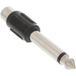 InLine Adattatore Audio, 6,3mm Jack maschio a RCA femmina, Mono, accoppiatore