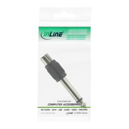 InLine Adattatore Audio, 6,3mm Jack maschio a RCA femmina, Mono, accoppiatore