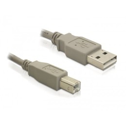 DeLOCK 82216 cavo USB USB 2.0 3 m USB A USB B Grigio