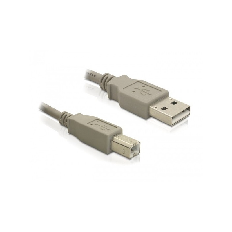 DeLOCK 82216 cavo USB USB 2.0 3 m USB A USB B Grigio