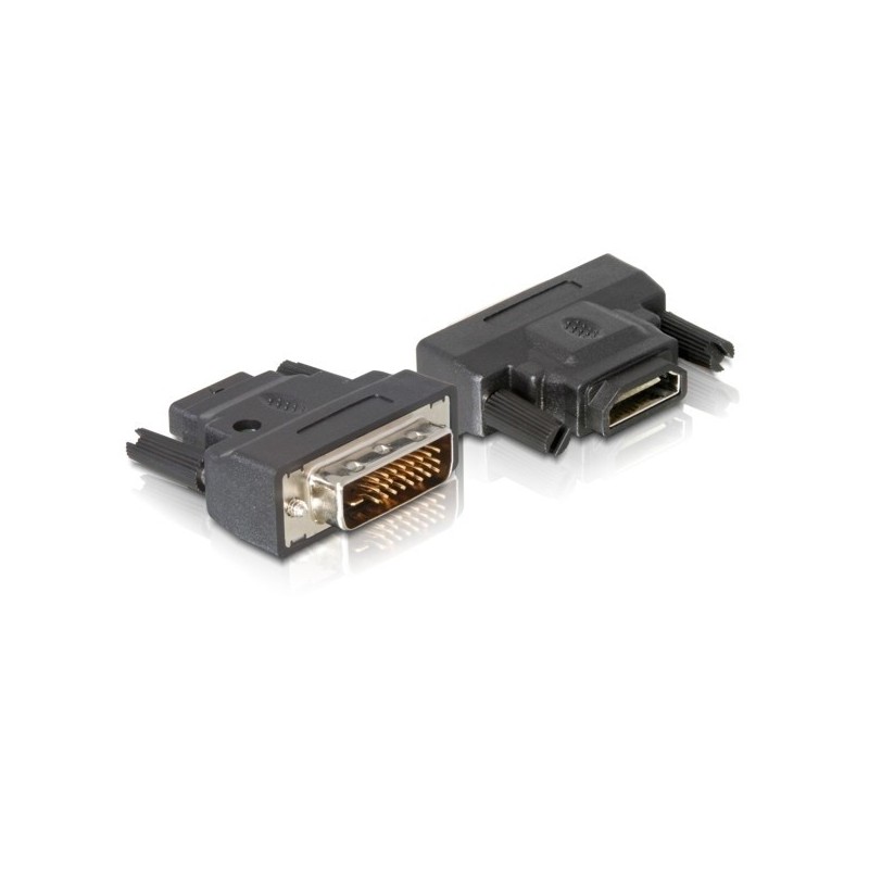 DeLOCK DVI   HDMI Adapter DVI-D HDMI FM Nero