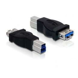 DeLOCK USB 3.0 Adapter USB 3.0-B M USB 3.0-A FM Nero