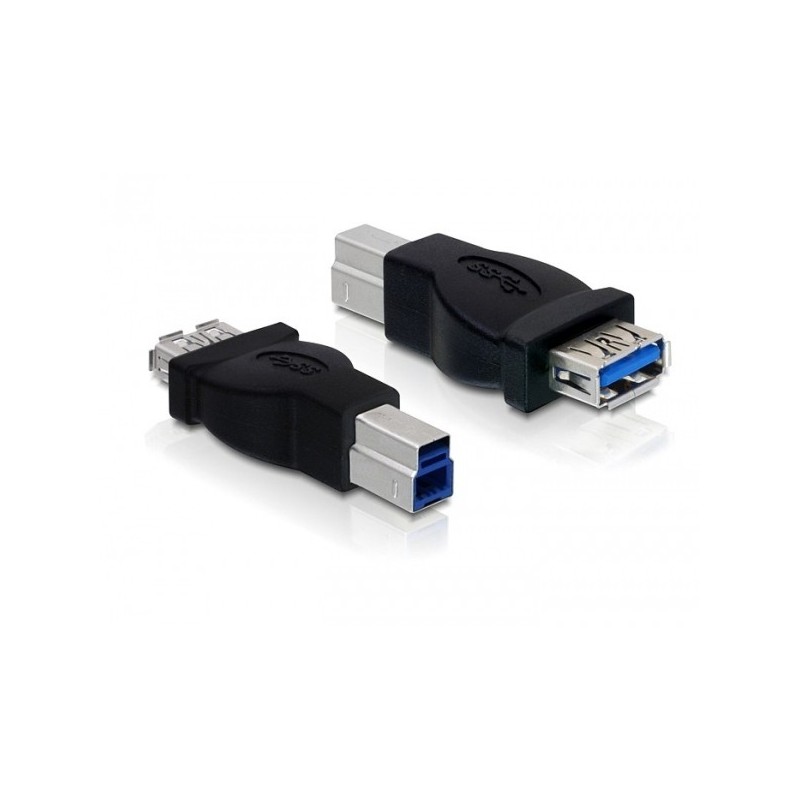 DeLOCK USB 3.0 Adapter USB 3.0-B M USB 3.0-A FM Nero