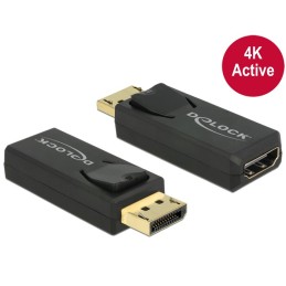 DeLOCK 65573 adattatore per inversione del genere dei cavi Displayport 1.2 HDMI Nero