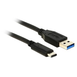 DeLOCK 0.5m USB3.1-C USB3.1-A cavo USB USB 3.2 Gen 2 (3.1 Gen 2) 0,5 m USB A USB C Nero