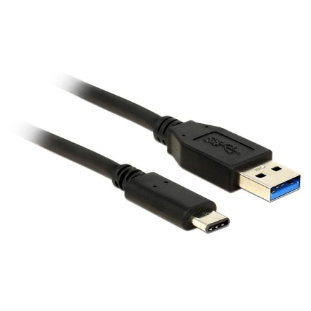 DeLOCK 0.5m USB3.1-C USB3.1-A cavo USB USB 3.2 Gen 2 (3.1 Gen 2) 0,5 m USB A USB C Nero