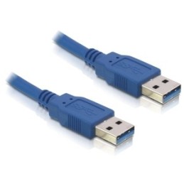 DeLOCK USB 3.0-A male male - 1m cavo USB USB A Blu