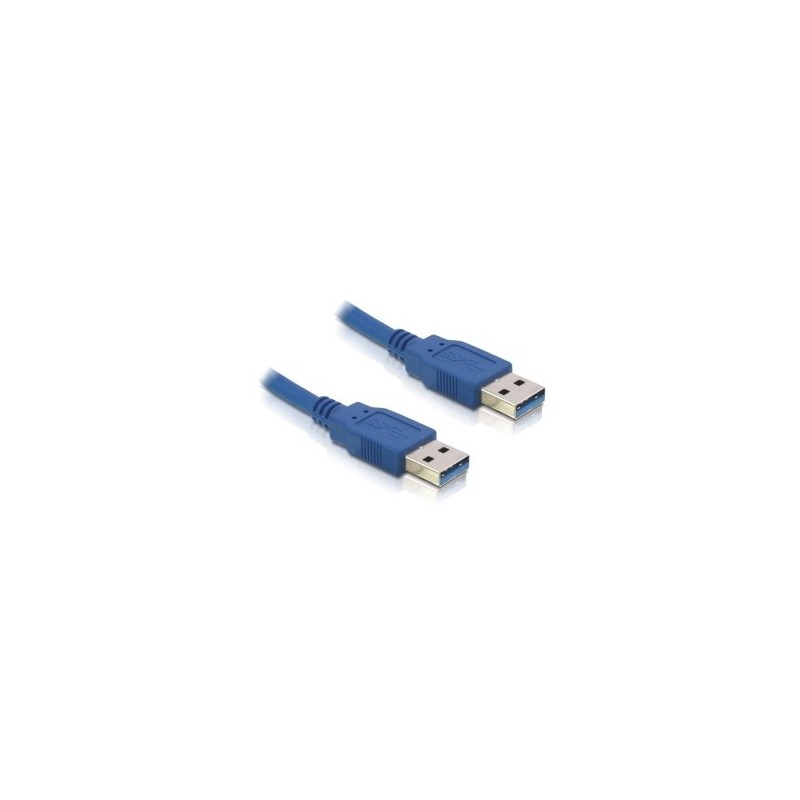 DeLOCK USB 3.0-A male male - 1m cavo USB USB A Blu