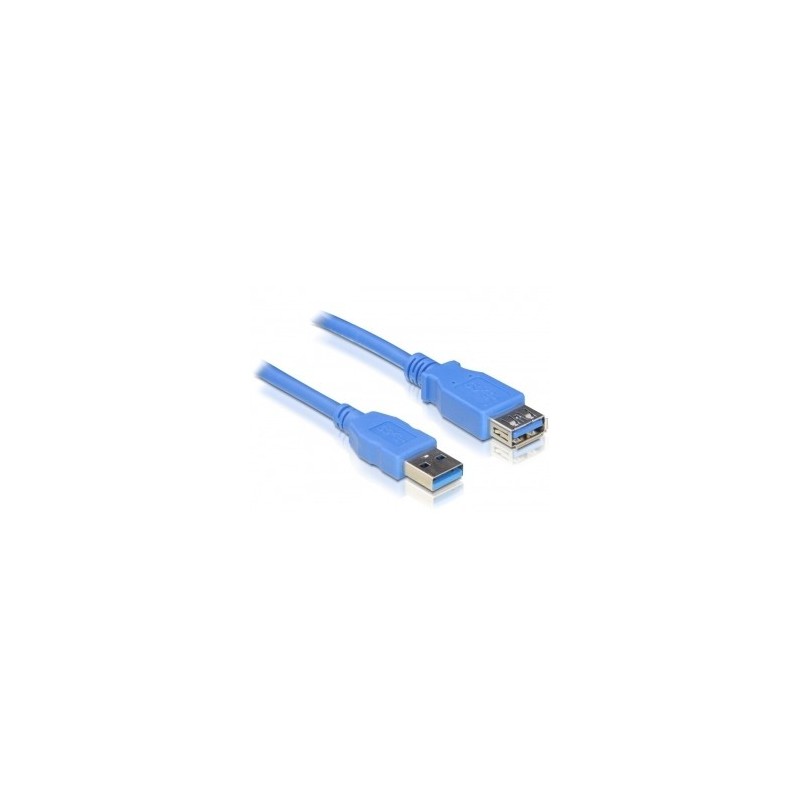 DeLOCK USB 3.0 male female A A - 3m cavo USB USB A Blu