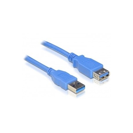 DeLOCK USB 3.0 male female A A - 3m cavo USB USB A Blu