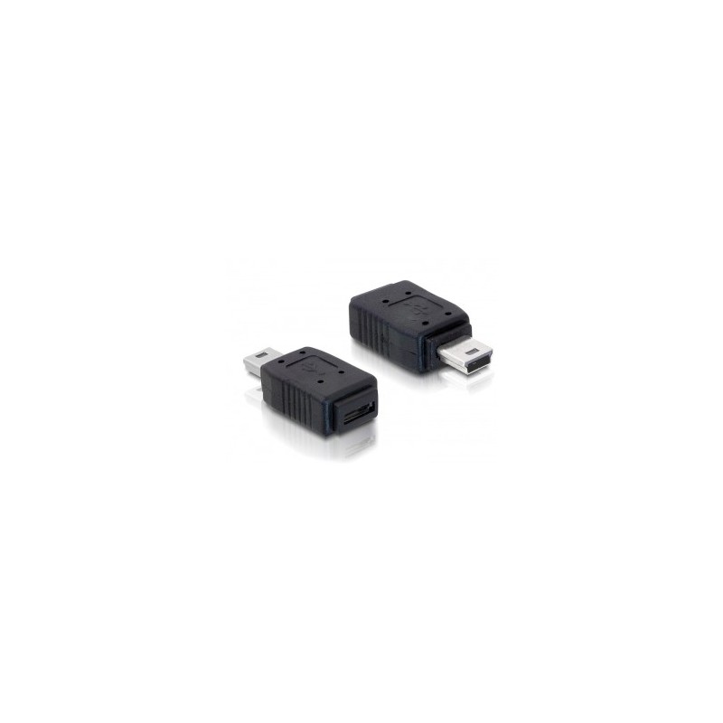 DeLOCK Adapter USB mini USB micro-B USB mini M micro-B FM Nero