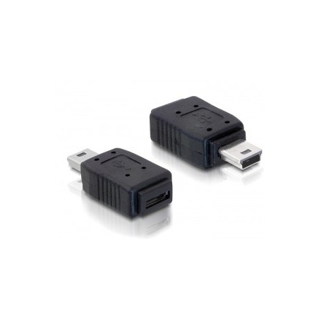 DeLOCK Adapter USB mini USB micro-B USB mini M micro-B FM Nero