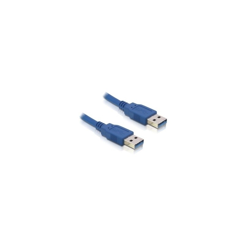 DeLOCK USB 3.0-A male male - 3m cavo USB USB A Blu