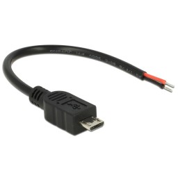 DeLOCK 82697 cavo USB USB 2.0 0,1 m Micro-USB B Nero