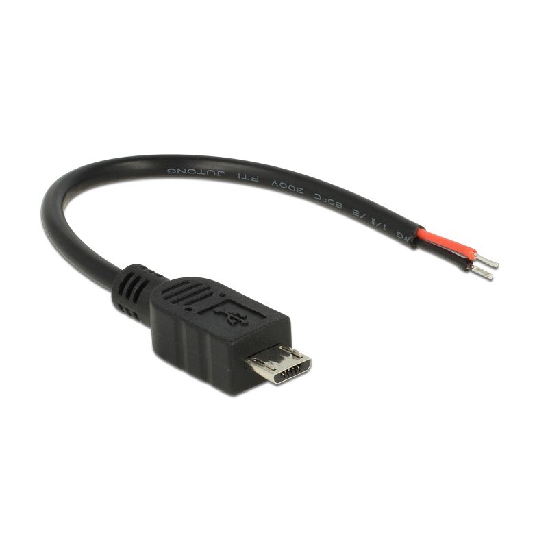 DeLOCK 82697 cavo USB USB 2.0 0,1 m Micro-USB B Nero