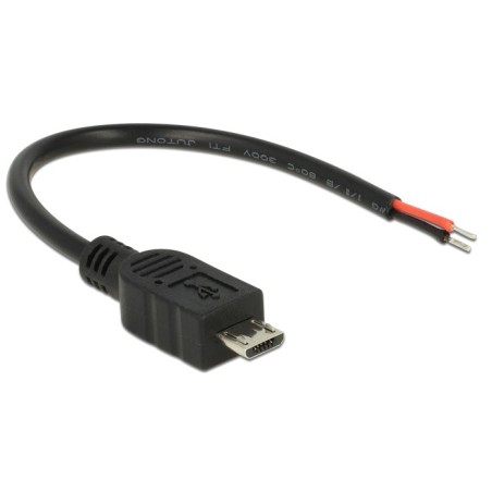 DeLOCK 82697 cavo USB USB 2.0 0,1 m Micro-USB B Nero