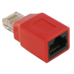 DeLOCK RJ45 Crossover Adapter male - female RJ45 M F Rosso