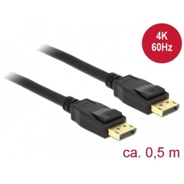 DeLOCK 85506 cavo DisplayPort 0,5 m Nero