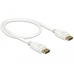 DeLOCK 85507 cavo DisplayPort 0,5 m Bianco